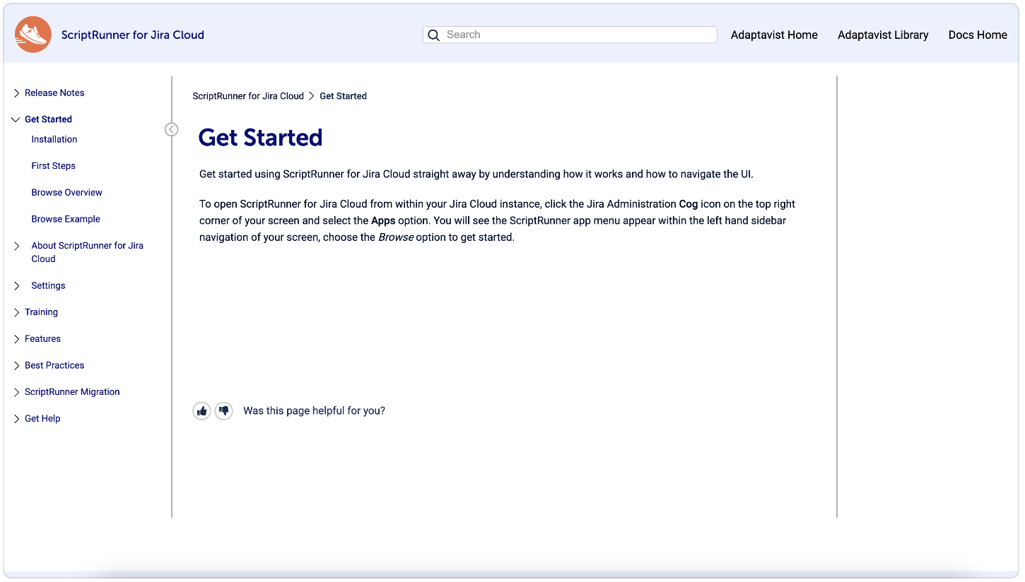 Adaptavist's New Help Center for ScriptRunner for Jira Cloud