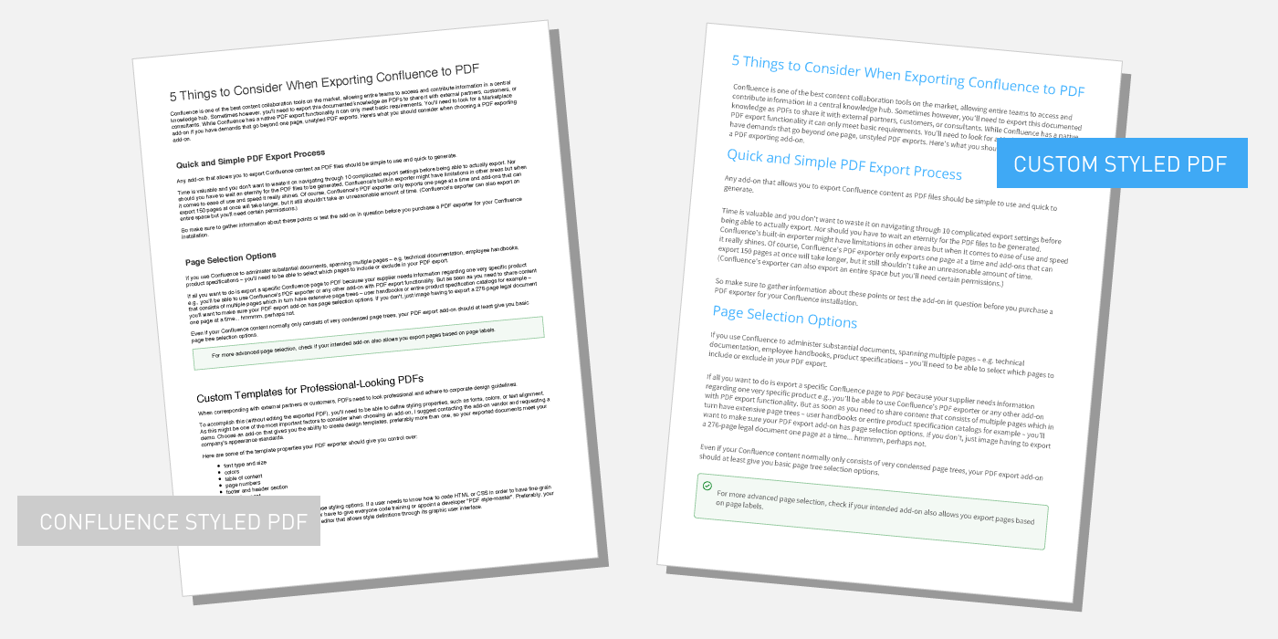 Consider 4 Things Before Choosing a PDF Exporter for Confluence