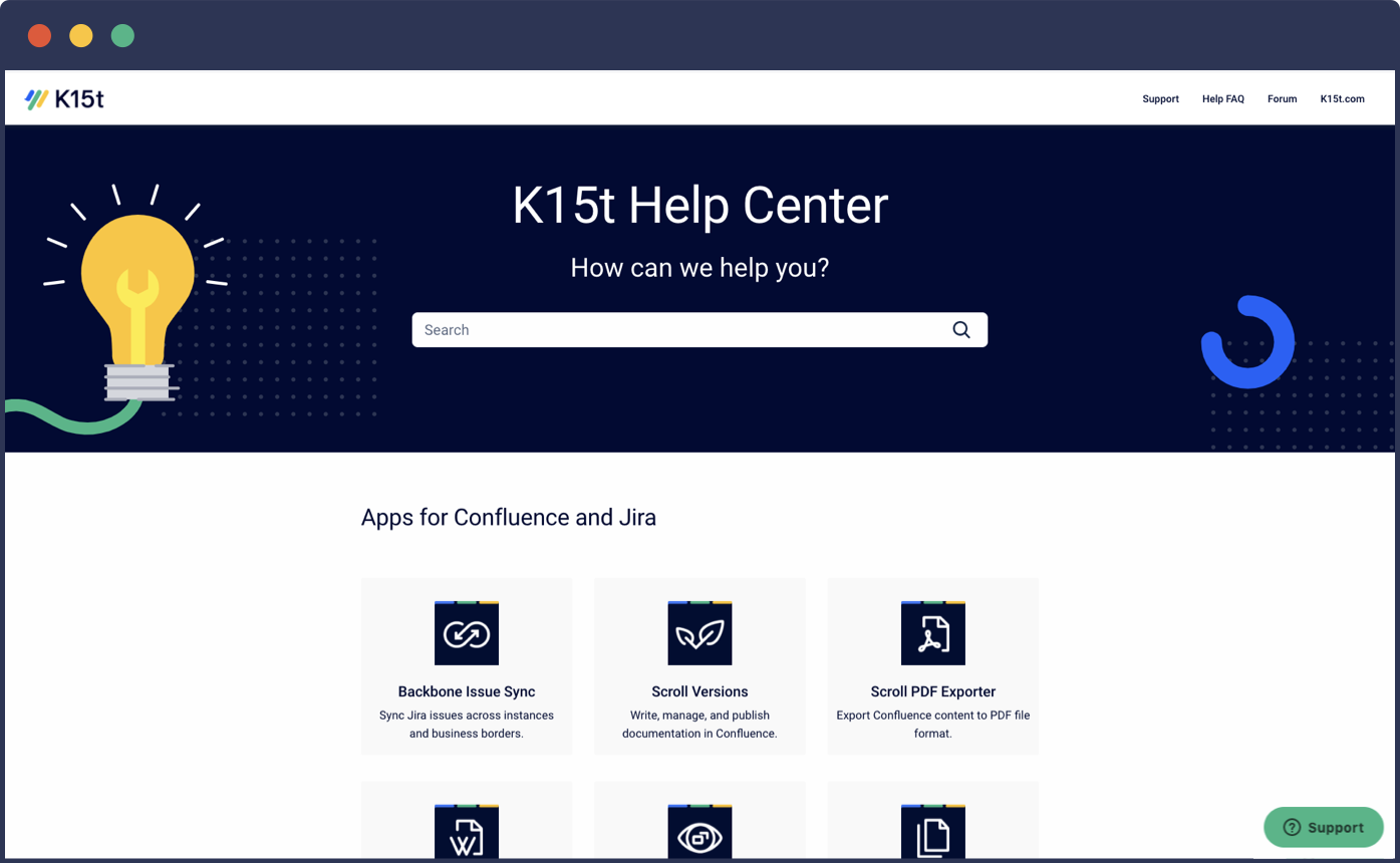 Confluence Help Center Built with Scroll Viewport