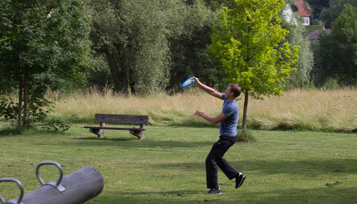 A little frisbee...