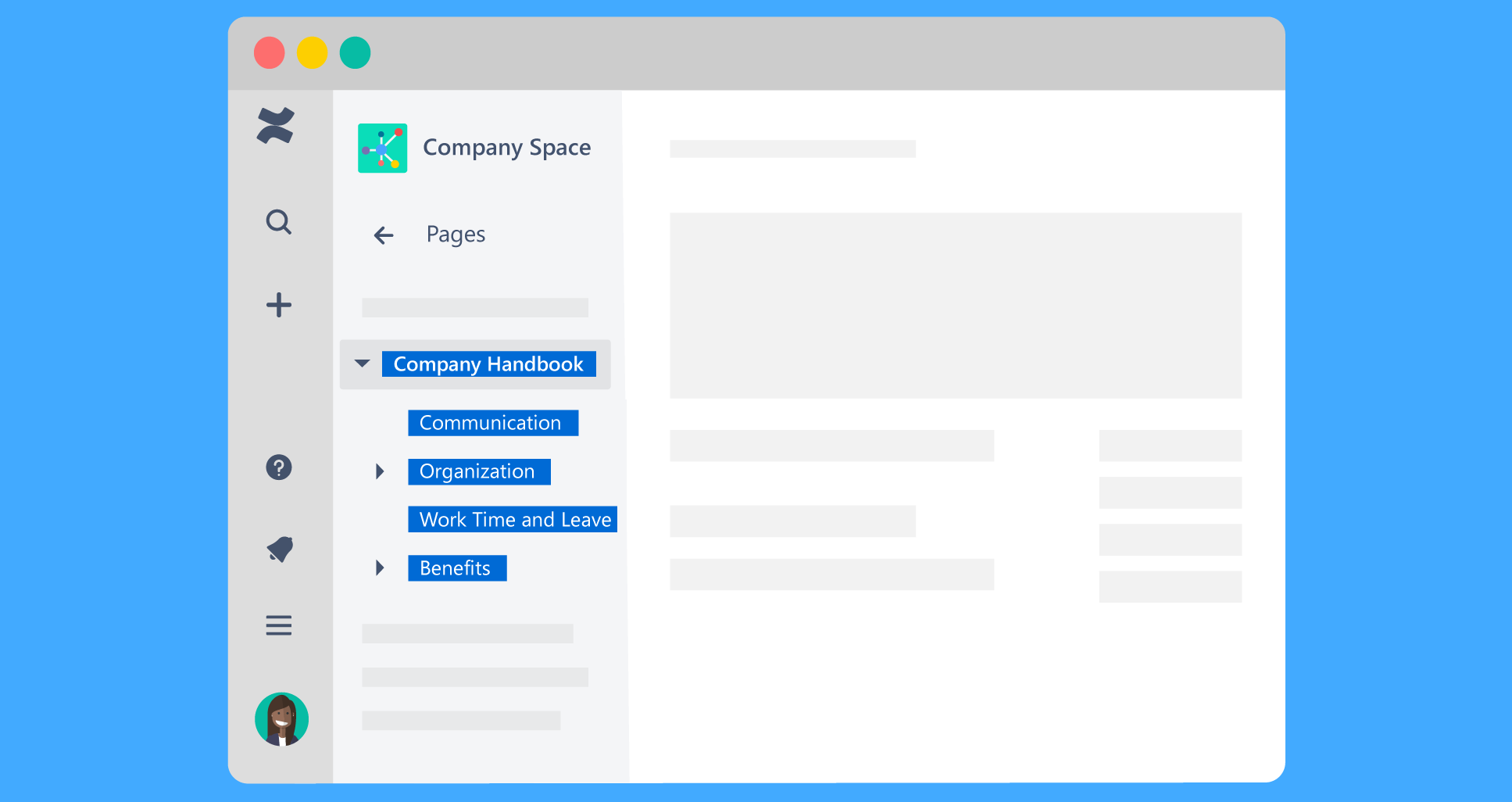 scroll documents docs management Confluence document page tree