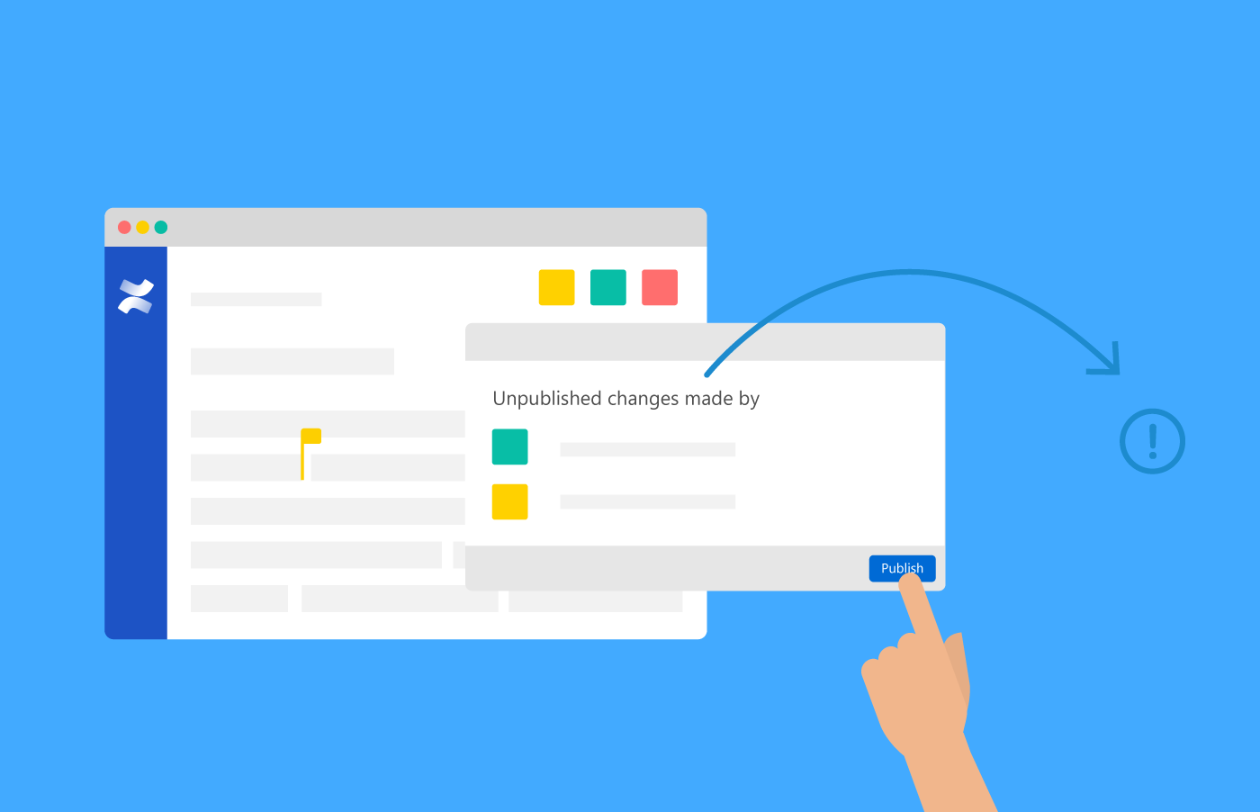 Breaking up pages narrows the topic scope, making it easier to publish changes.