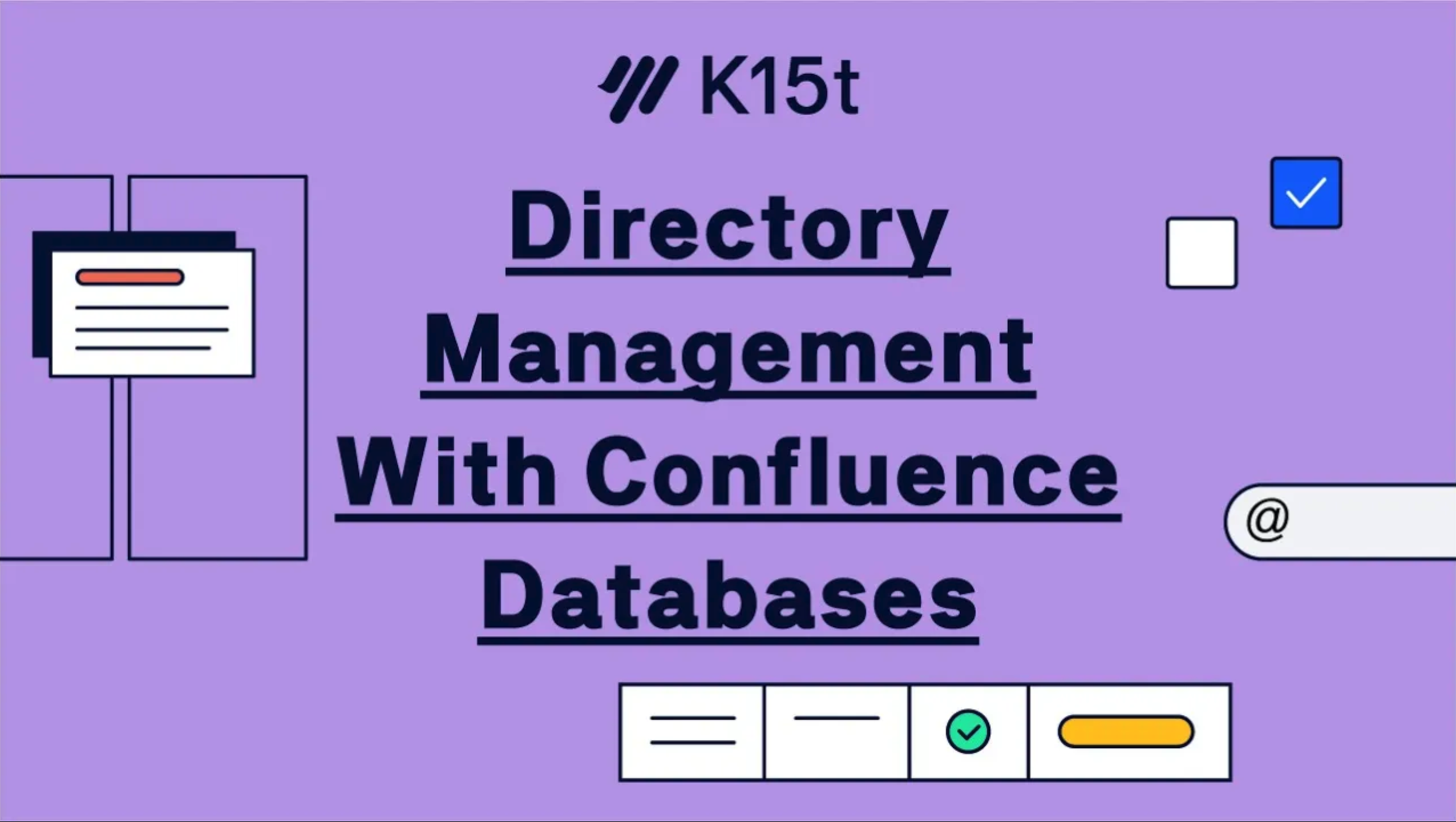 Directory Management with Confluence Databases