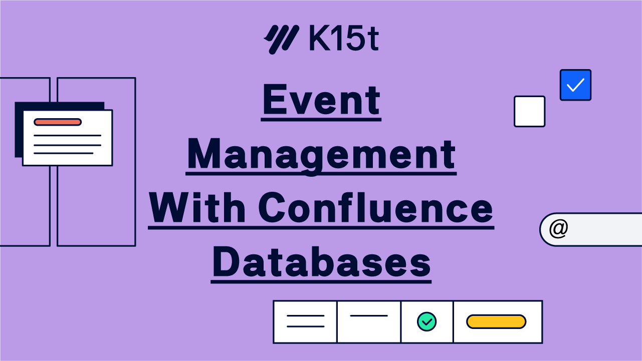 Event Management with Confluence Databases