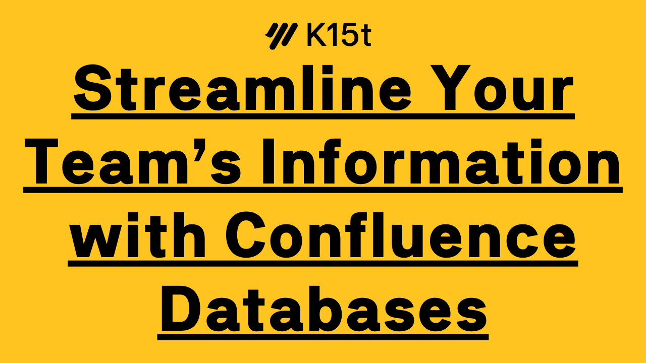 How to Get the Best of Confluence Databases